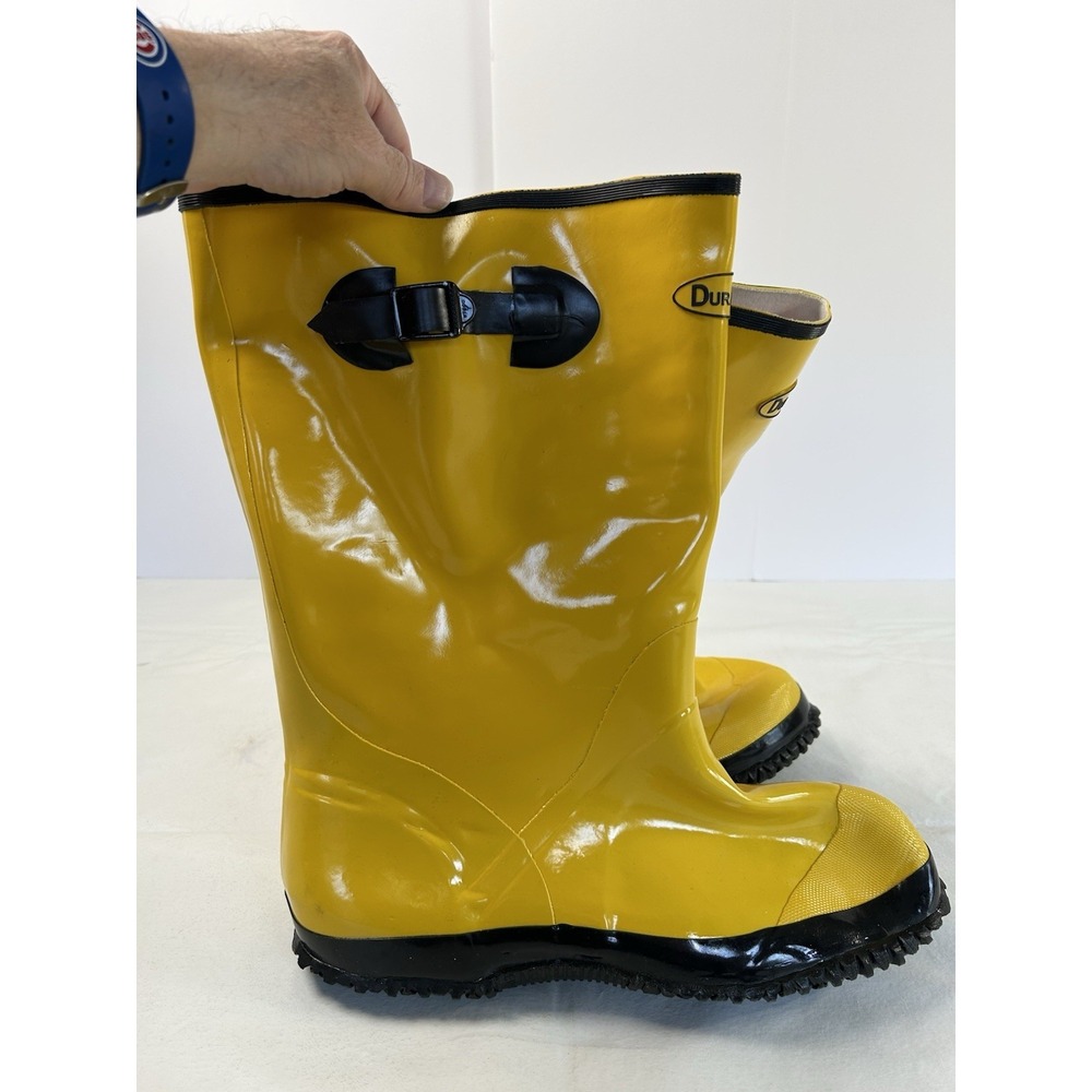 Uline Rubber Boots Yellow Durawear Size 12 S-10486 - Picture 6 of 11